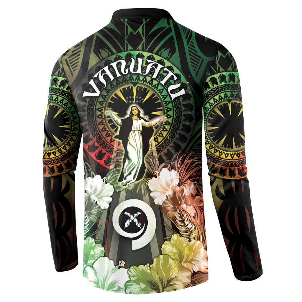 Vanuatu Happy Assumption Day Button Sweatshirt