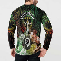 Vanuatu Happy Assumption Day Button Sweatshirt