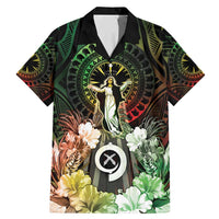 Vanuatu Happy Assumption Day Family Matching Mermaid Dress and Hawaiian Shirt