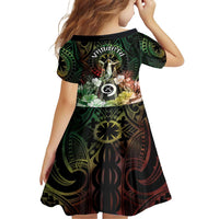 Vanuatu Happy Assumption Day Family Matching Short Sleeve Bodycon Dress and Hawaiian Shirt
