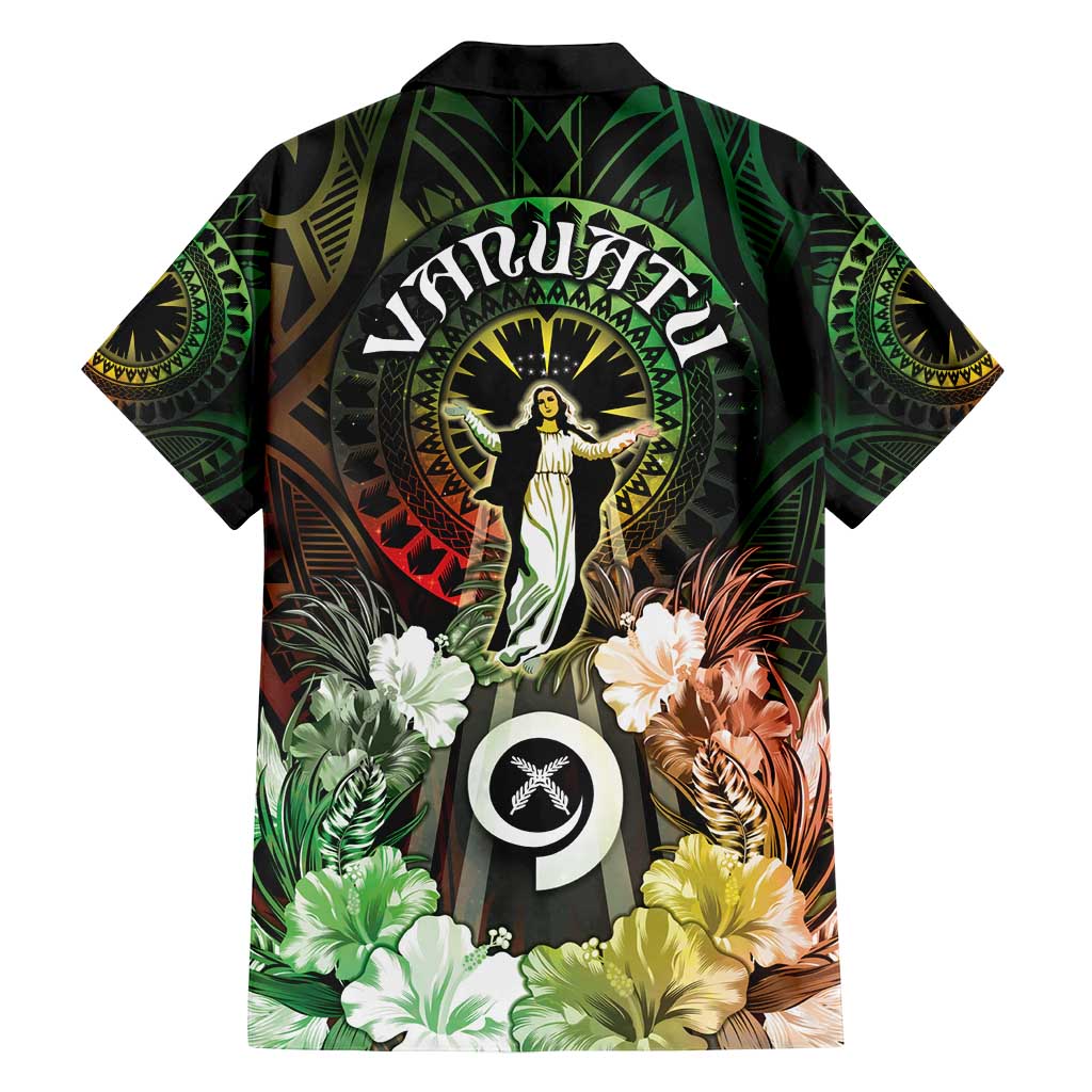 Vanuatu Happy Assumption Day Family Matching Tank Maxi Dress and Hawaiian Shirt
