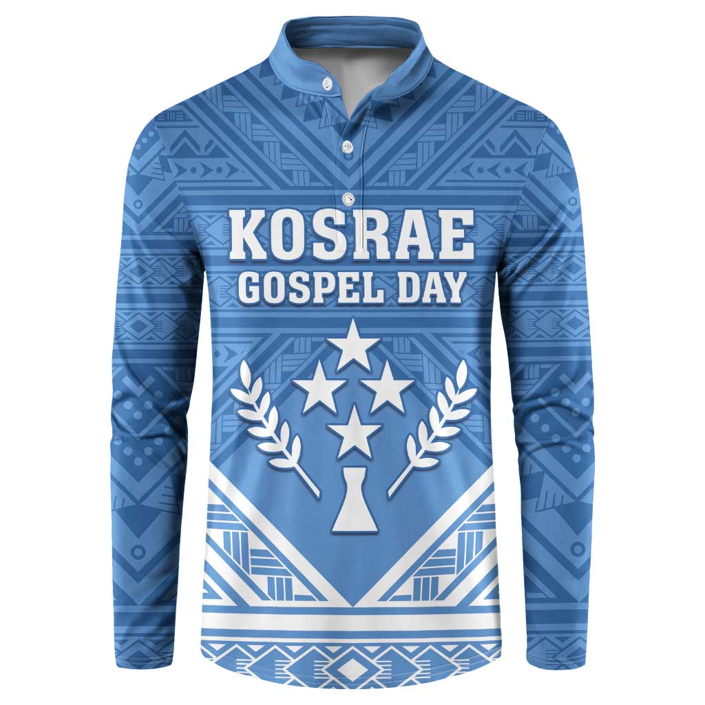 Personalised Kosrae State Gospel Day Button Sweatshirt Simple Style