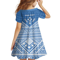 Personalised Kosrae State Gospel Day Family Matching Off The Shoulder Long Sleeve Dress and Hawaiian Shirt Simple Style LT05 - Polynesian Pride