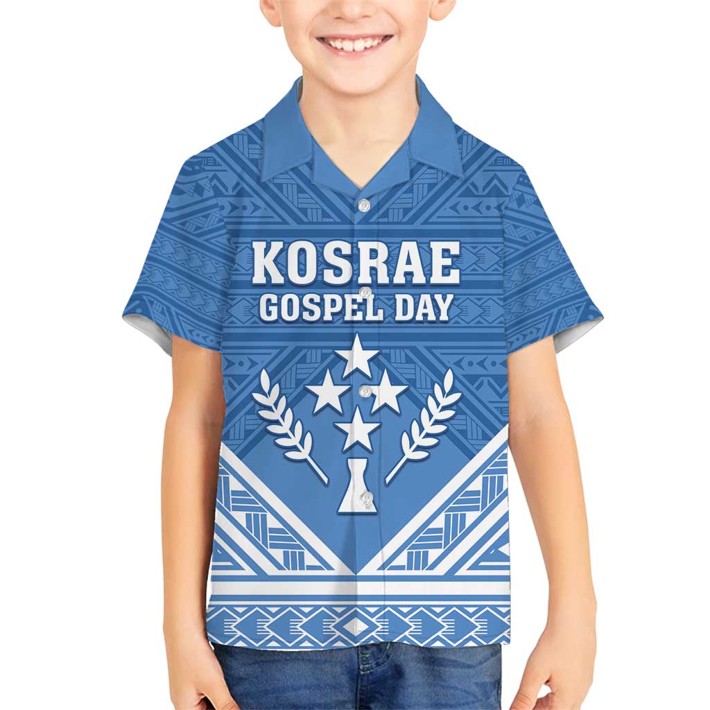 Personalised Kosrae State Gospel Day Family Matching Off Shoulder Maxi Dress and Hawaiian Shirt Simple Style