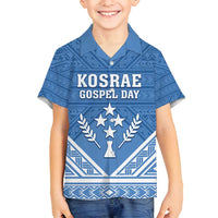 Personalised Kosrae State Gospel Day Family Matching Off Shoulder Maxi Dress and Hawaiian Shirt Simple Style