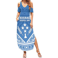 Personalised Kosrae State Gospel Day Family Matching Summer Maxi Dress and Hawaiian Shirt Simple Style