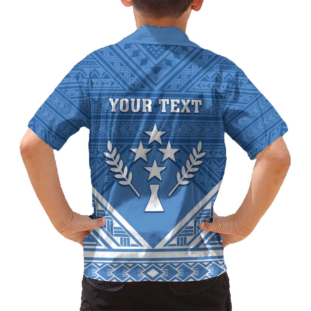 Personalised Kosrae State Gospel Day Kid Hawaiian Shirt Simple Style