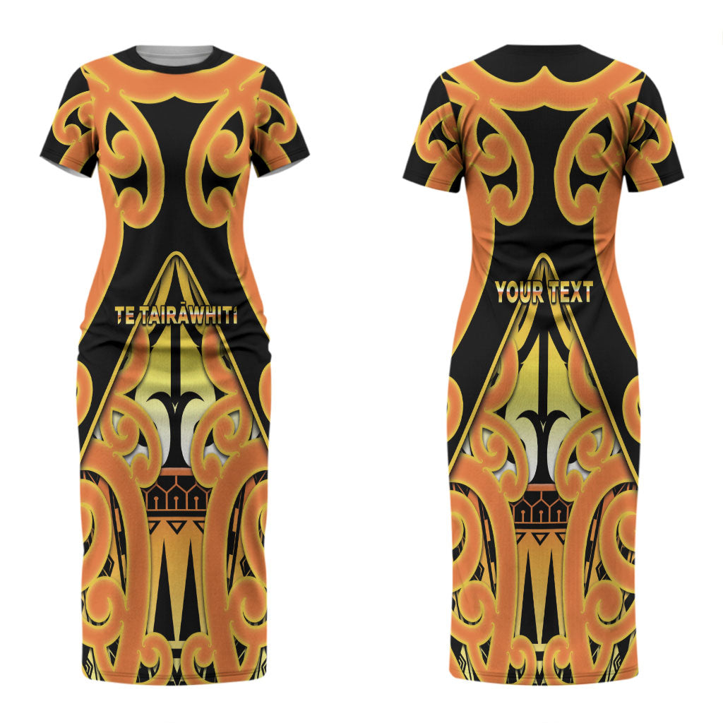 Personalised New Zealand Te Tairawhiti Couples Matching Short Sleeve Bodycon Dress and Hawaiian Shirt Maori Koru Pattern LT05 - Polynesian Pride