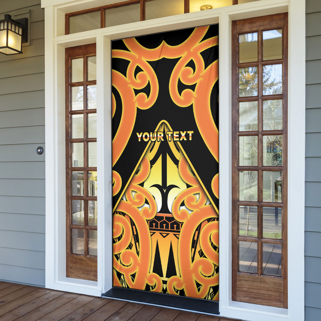 Personalised New Zealand Te Tairawhiti Door Cover Maori Koru Pattern LT05 - Polynesian Pride