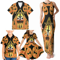 Personalised New Zealand Te Tairawhiti Family Matching Tank Maxi Dress and Hawaiian Shirt Maori Koru Pattern LT05 - Polynesian Pride
