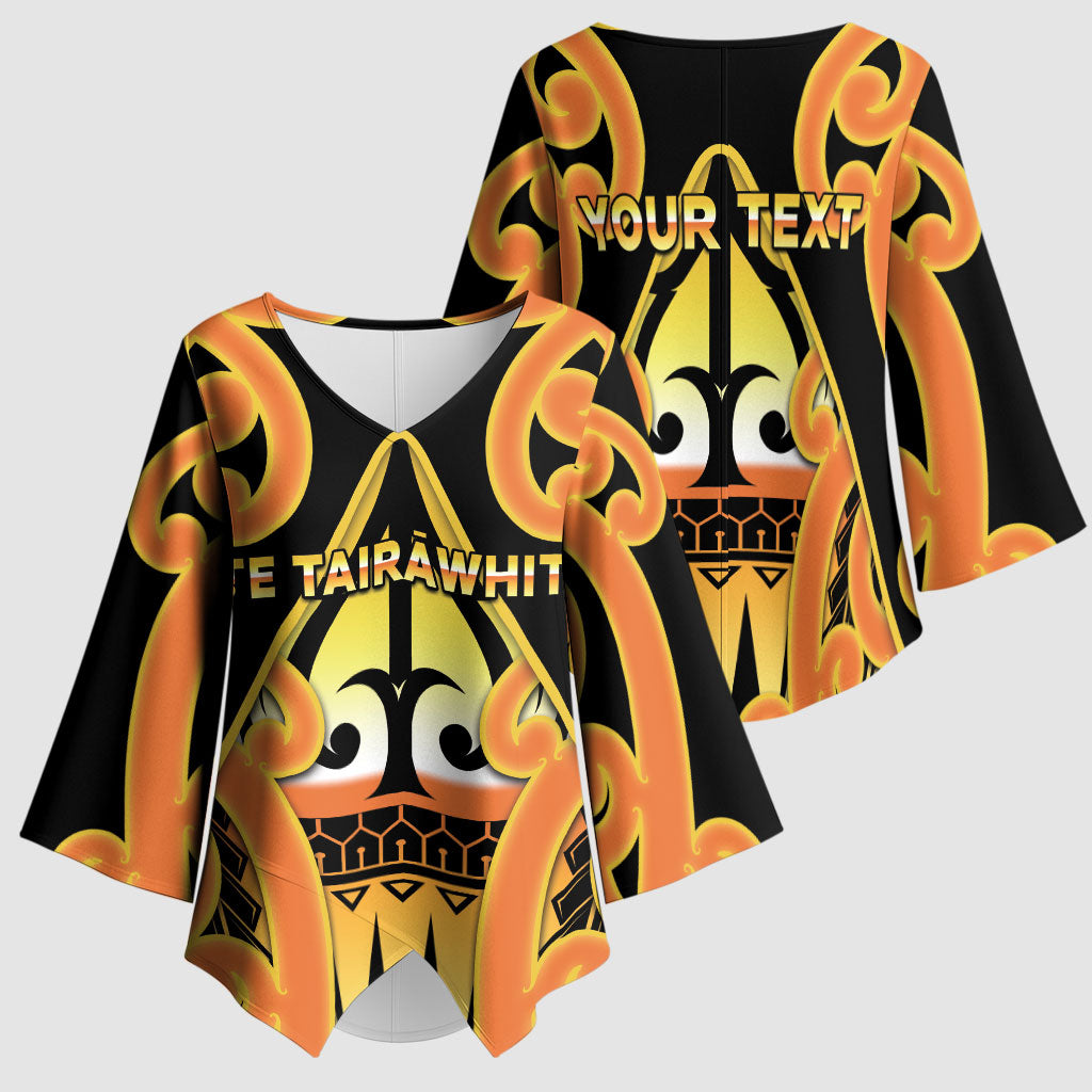 Personalised New Zealand Te Tairawhiti Kimono Sleeve Blouse Maori Koru Pattern LT05 - Polynesian Pride