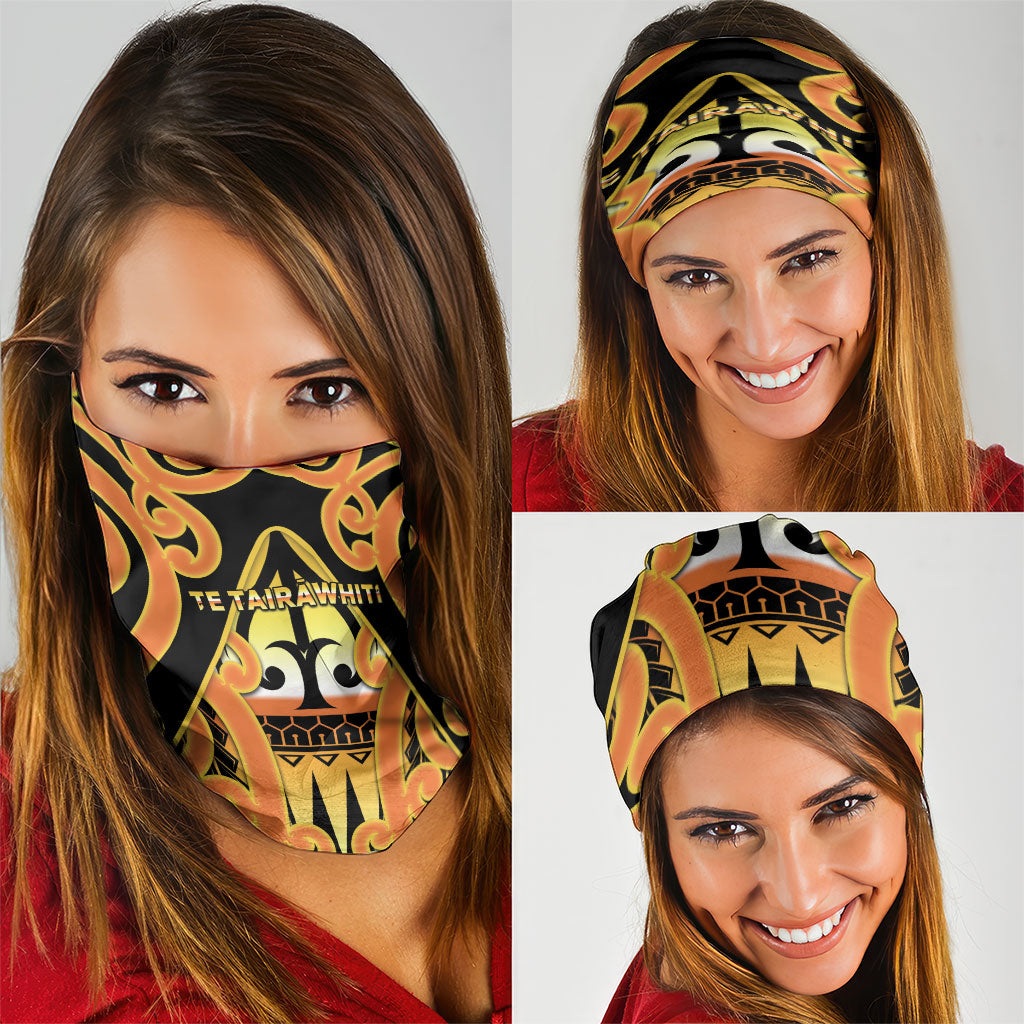 New Zealand Te Tairawhiti Neck Gaiter Maori Koru Pattern LT05 - Polynesian Pride