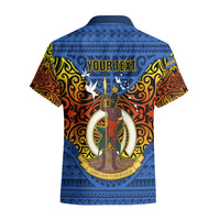 Personalized Vanuatu Tafea Province Hawaiian Shirt Coat Of Arms And Namele Fern Polynesian Pattern LT05 - Polynesian Pride