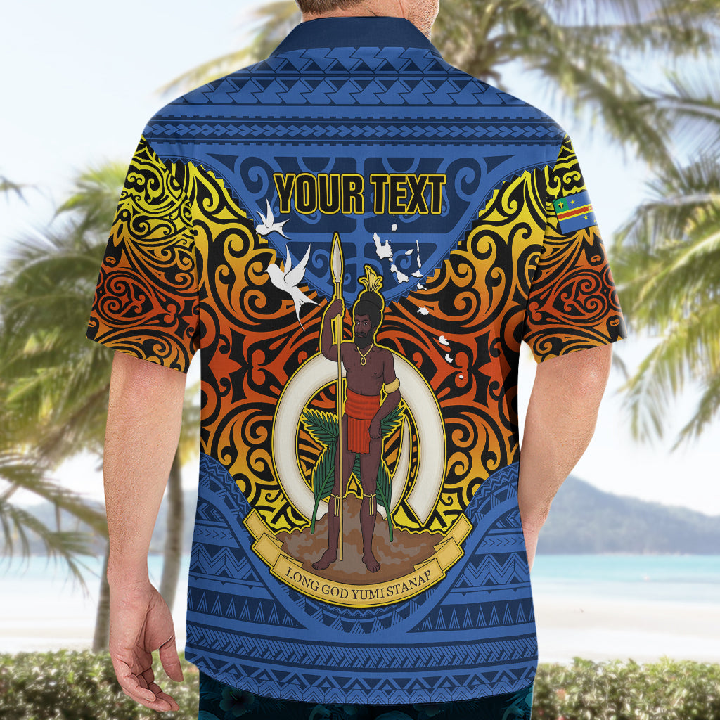 Personalized Vanuatu Tafea Province Hawaiian Shirt Coat Of Arms And Namele Fern Polynesian Pattern LT05 - Polynesian Pride