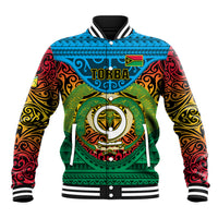 Personalized Vanuatu Torba Province Baseball Jacket Vanuatuan Coat Of Arms Polynesian Pattern LT05 Unisex Green - Polynesian Pride