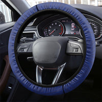 Nauru Angam Day Steering Wheel Cover Gold Navy Tribal Pattern LT05 - Polynesian Pride