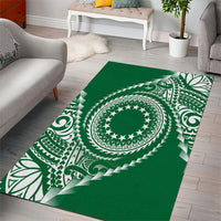 Cook Islands Gospel Day Area Rug Green Tribal Curves LT05 - Polynesian Pride