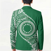 Cook Islands Gospel Day Blazer Green Tribal Curves LT05 - Polynesian Pride