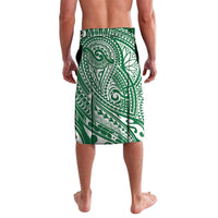 Cook Islands Gospel Day Lavalava Green Tribal Curves LT05 - Polynesian Pride