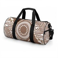 Cook Islands Gospel Day Duffle Bag Brown Tribal Curves LT05 - Polynesian Pride