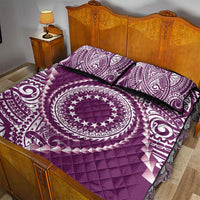 Cook Islands Gospel Day Quilt Bed Set Maroon Tribal Curves LT05 - Polynesian Pride