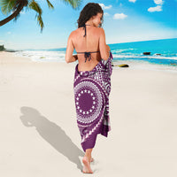 Cook Islands Gospel Day Sarong Maroon Tribal Curves LT05 - Polynesian Pride