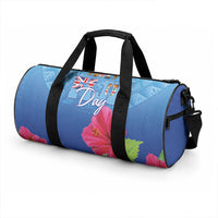 Bula Fiji Day Duffle Bag Traditional Tapa Pattern With Hibiscus LT05 - Polynesian Pride