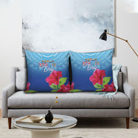 Bula Fiji Day Pillow Cover Traditional Tapa Pattern With Hibiscus LT05 - Polynesian Pride