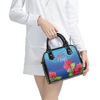 Bula Fiji Day Shoulder Handbag Traditional Tapa Pattern With Hibiscus LT05 - Polynesian Pride