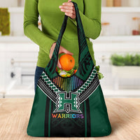Hawaii Warriors Football Grocery Bag Rainbow Kakau Pattern Black