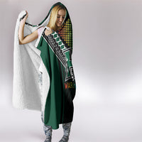 Hawaii Warriors Football Hooded Blanket Rainbow Kakau Pattern Black LT05 - Polynesian Pride
