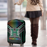 Hawaii Warriors Football Luggage Cover Rainbow Kakau Pattern Black LT05 - Polynesian Pride