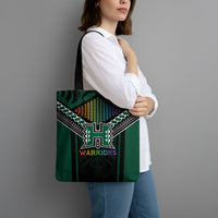 Hawaii Warriors Football Tote Bag Rainbow Kakau Pattern Black LT05 - Polynesian Pride