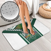 Hawaii Warriors Football Bathroom Set Rainbow Kakau Pattern Green LT05 - Polynesian Pride