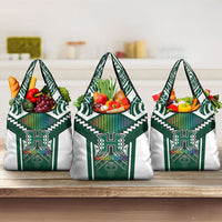 Hawaii Warriors Football Grocery Bag Rainbow Kakau Pattern Green LT05 3-pack One Size Green - Polynesian Pride