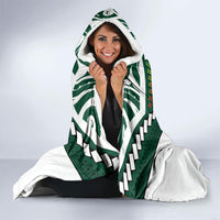 Hawaii Warriors Football Hooded Blanket Rainbow Kakau Pattern Green LT05 - Polynesian Pride