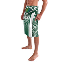 Custom Hawaii Warriors Football Lavalava Rainbow Kakau Pattern Green LT05 - Polynesian Pride