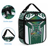 Hawaii Warriors Football Lunch Bag Rainbow Kakau Pattern Green LT05 - Polynesian Pride