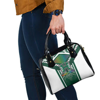 Hawaii Warriors Football Shoulder Handbag Rainbow Kakau Pattern Green LT05 - Polynesian Pride