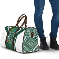Hawaii Warriors Football Travel Bag Rainbow Kakau Pattern Green LT05 - Polynesian Pride