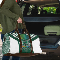 Hawaii Warriors Football Travel Bag Rainbow Kakau Pattern Green LT05 - Polynesian Pride