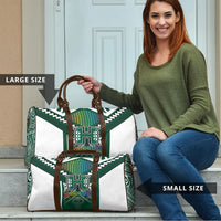 Hawaii Warriors Football Travel Bag Rainbow Kakau Pattern Green LT05 - Polynesian Pride