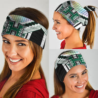 Hawaii Warriors Football Neck Gaiter Rainbow Kakau Pattern White LT05 - Polynesian Pride