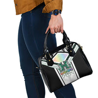 Hawaii Warriors Football Shoulder Handbag Rainbow Kakau Pattern White LT05 - Polynesian Pride