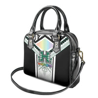 Hawaii Warriors Football Shoulder Handbag Rainbow Kakau Pattern White LT05 - Polynesian Pride
