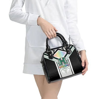 Hawaii Warriors Football Shoulder Handbag Rainbow Kakau Pattern White LT05 - Polynesian Pride