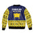 Tokelau Christmas Bomber Jacket Tokelauan Turtle Santa Sleigh