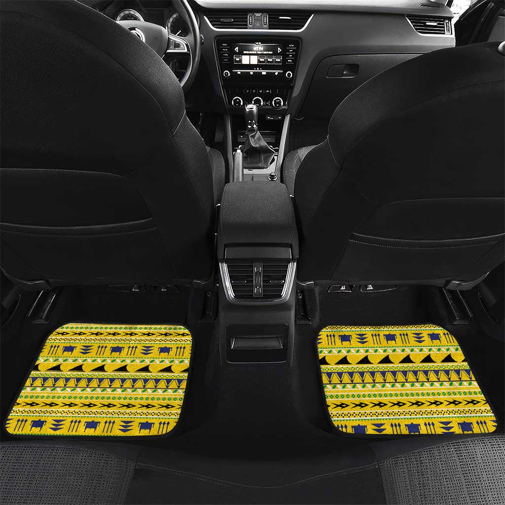 Tokelau Christmas Car Mats Tokelauan Turtle Santa Sleigh