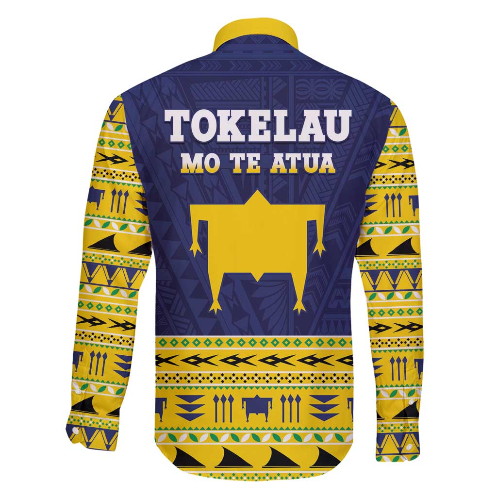 Tokelau Christmas Family Matching Off Shoulder Short Dress and Hawaiian Shirt Tokelauan Turtle Santa Sleigh LT05 - Polynesian Pride