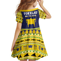 Tokelau Christmas Family Matching Short Sleeve Bodycon Dress and Hawaiian Shirt Tokelauan Turtle Santa Sleigh LT05 - Polynesian Pride